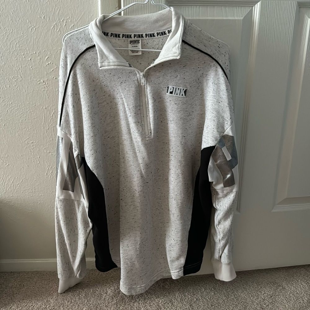 1/2 quarter zip PINK pullover.